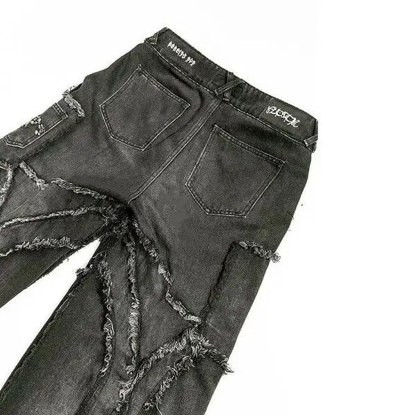 VIBE Oversize Jeans Hip Hop Casual Loose Wide Leg Punk Rock Style Size US 32 / EU 48 - 3 Thumbnail