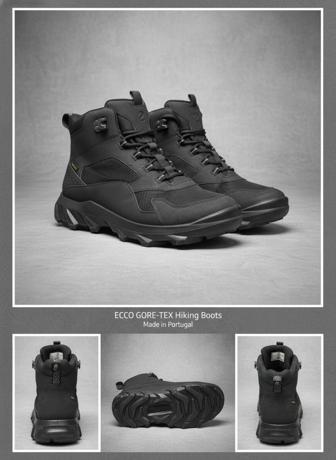 Ecco 🏔️ Ecco MX Mid Gore-Tex Alpine Sneakers – Black Size US 9.5 / EU 42-43 - 1 Thumbnail