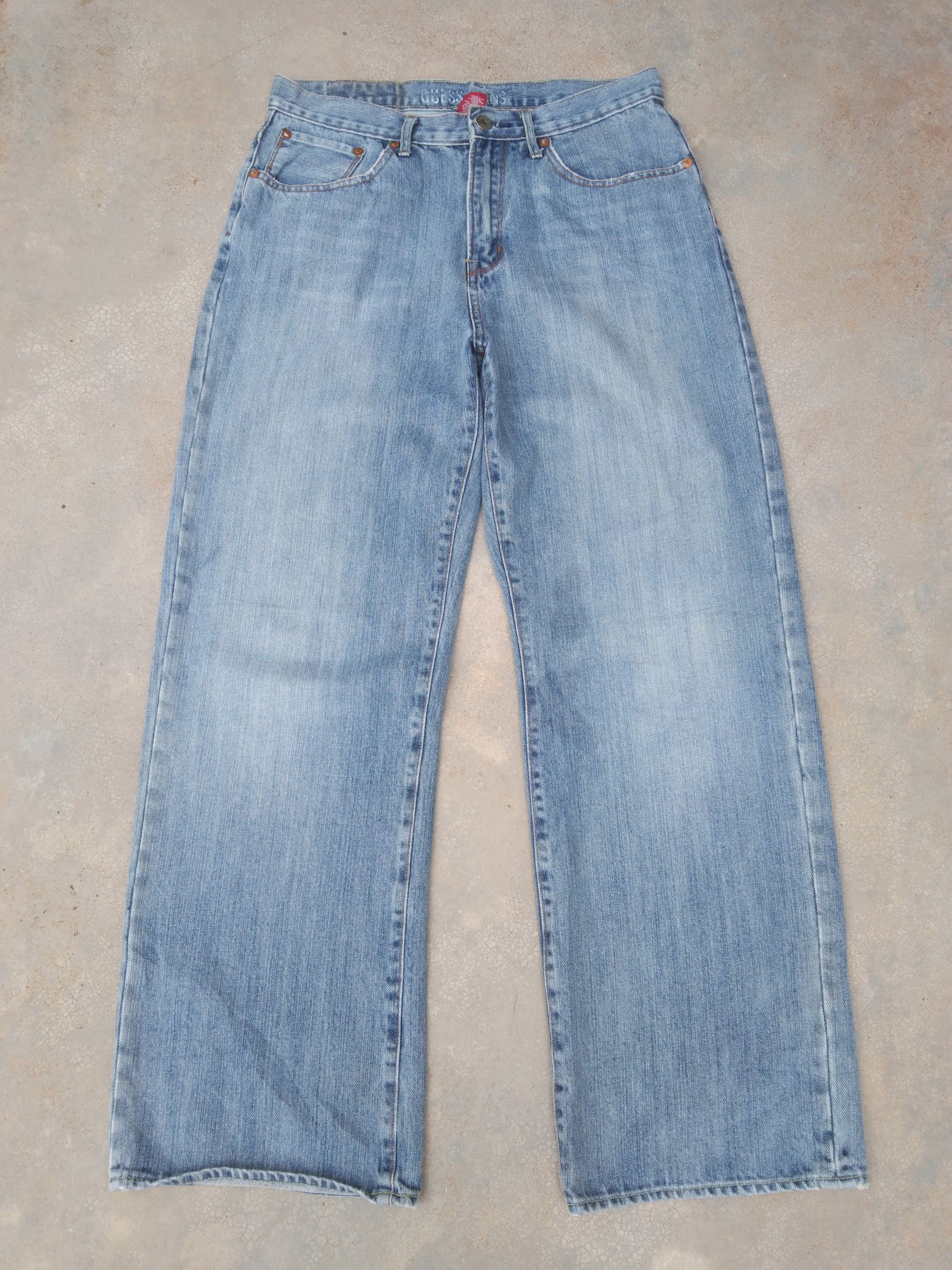 Guess Vintage Y2k Guess Loose Straight Baggy Jeans 30x29 | Grailed