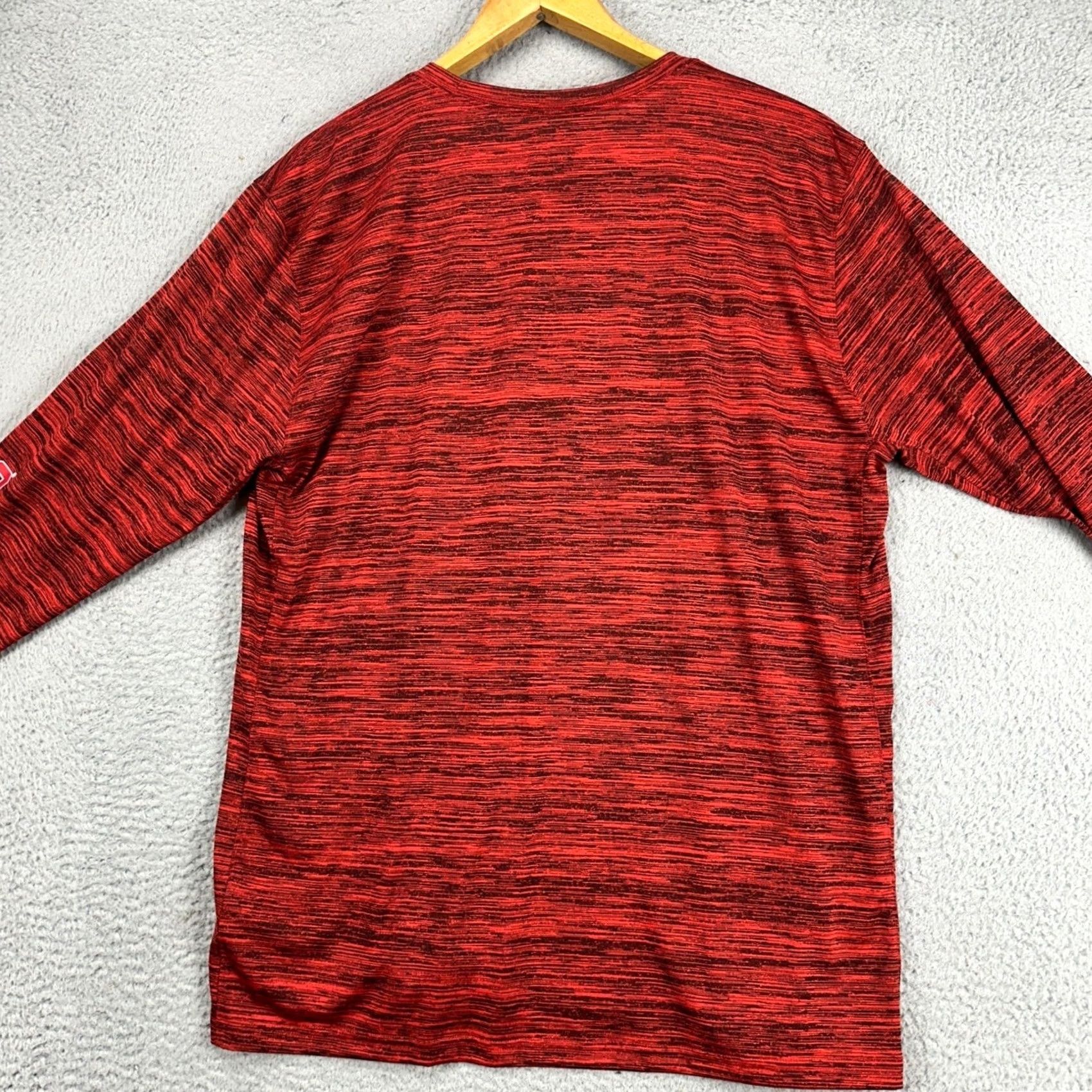 Nike Nike Ohio State Buckeyes Mens Long Sleeve T-Shirt XL Red Black Logo Crewneck Tee Size US XL / EU 56 / 4 - 3 Thumbnail