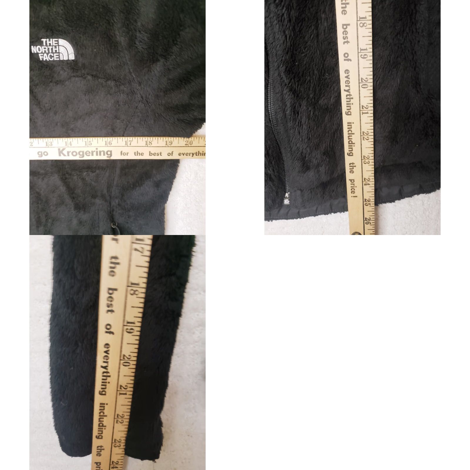 The North Face The North Face Osito 2 Jacket Womens Medium Black Fleece Full Zip Sherpa Wom en Black Solid Logo Pockets Short Size M / US 6-8 / IT 42-44 - 9 Thumbnail