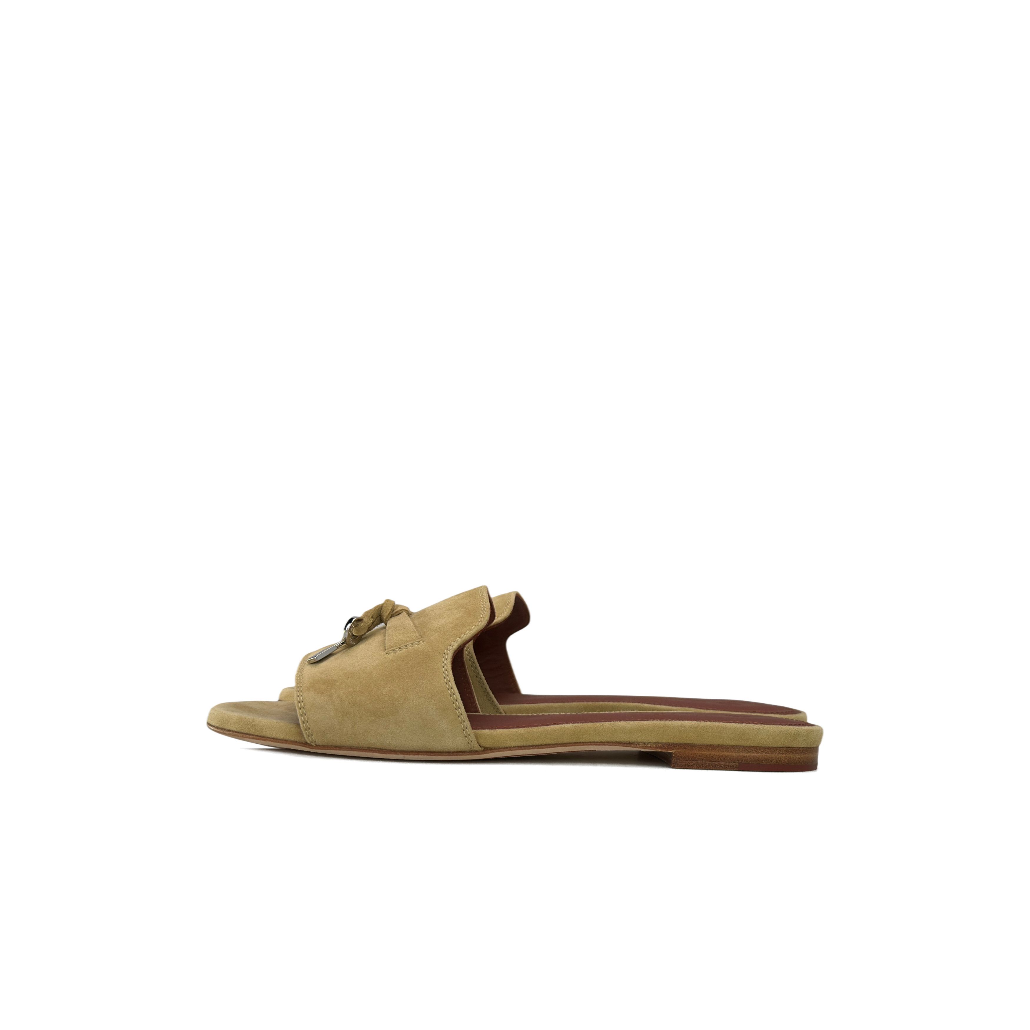 Loro Piana Loro Piana Suede Logo Sandals Size 35 Size US 5 / IT 35 - 1 Thumbnail