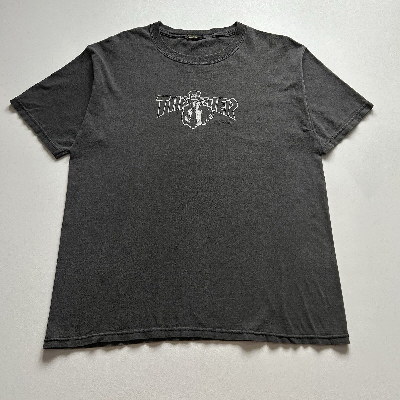 トップス 00s thrasher \"uncle sam logo\" Thrasher Magazine Uncle Sam Sticker 2.5 in x 3.5 in Black