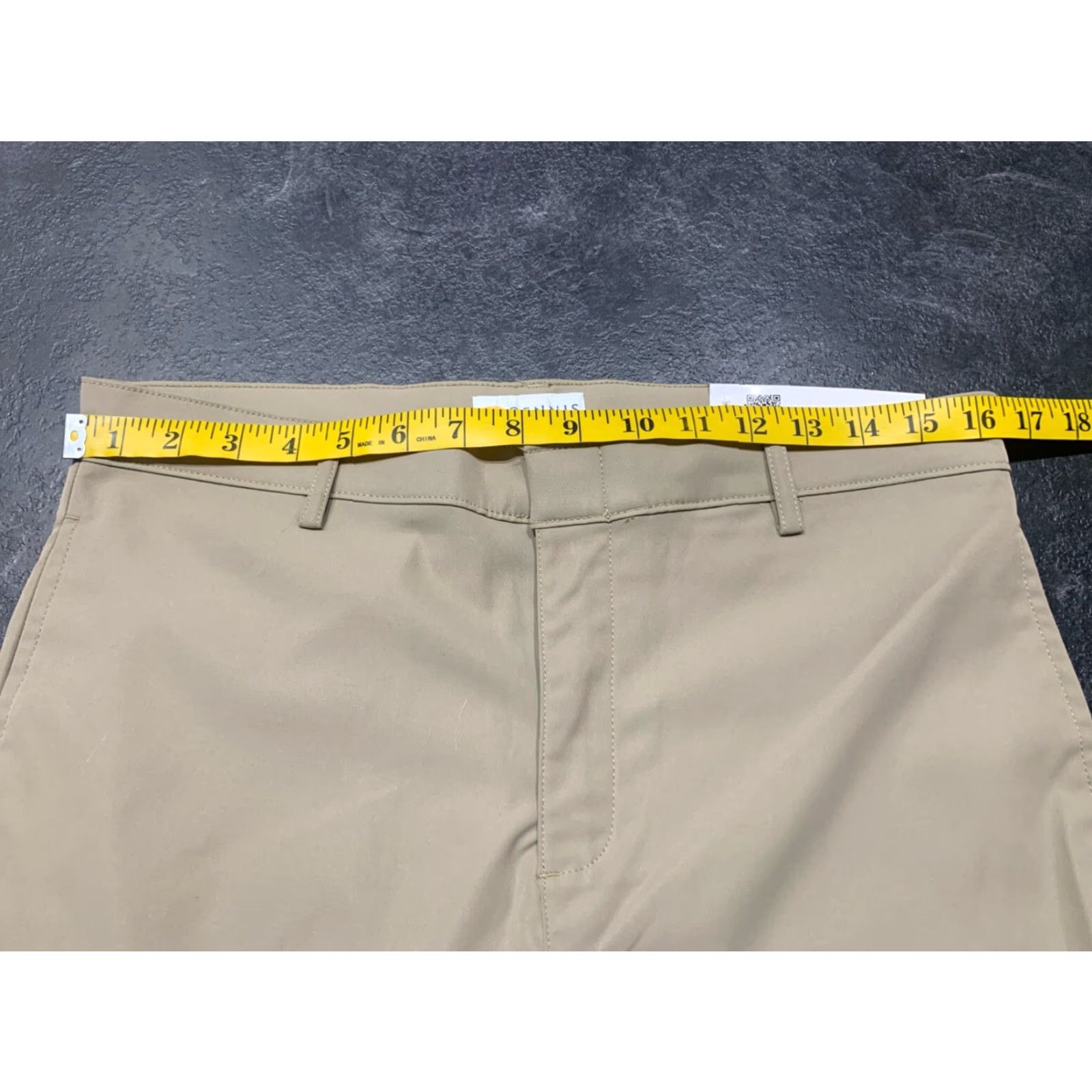 Vintage DENNIS Uniform Men’s Khaki Shorts Sz 32 Polyester Tech Regular Men Casual 32 Beige Chino Polyester Size US 32 / EU 48 - 6 Thumbnail