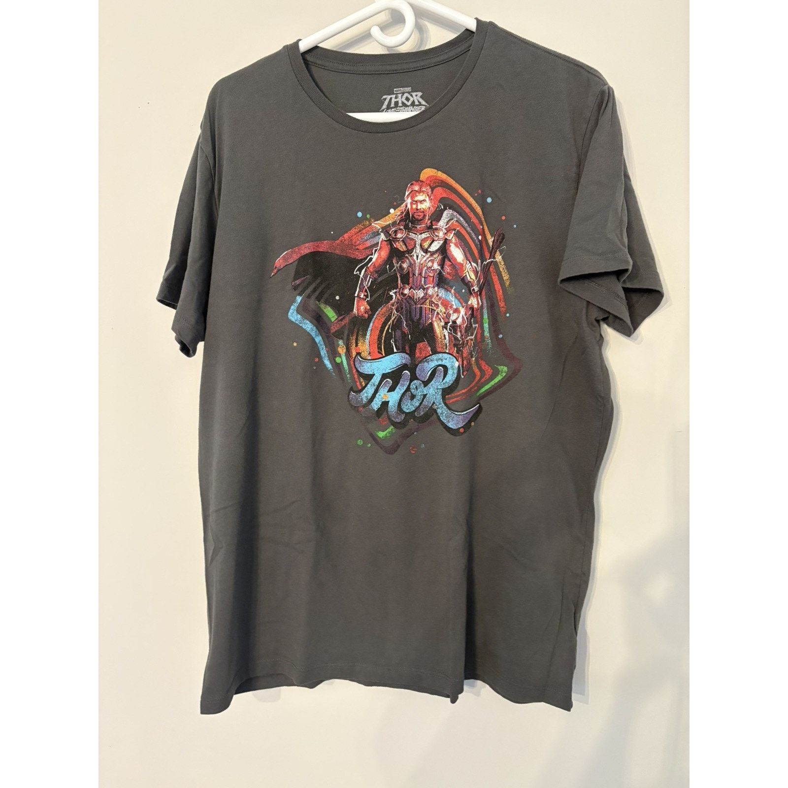Marvel Comics Marvel Thor Love And Thunder Tee T Shirt Size XXL Gray Size US XXL / EU 58 / 5 - 1 Thumbnail