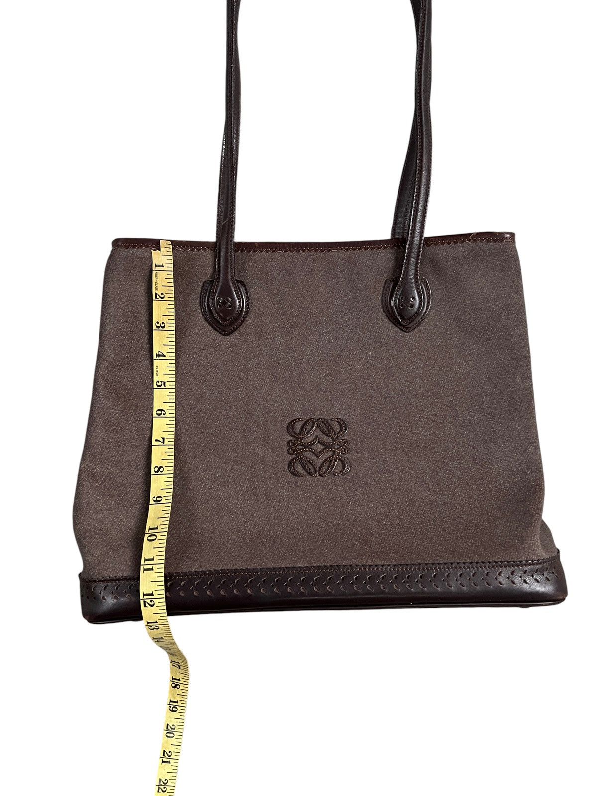Loewe Vintage Loewe Padded Brown Long Handle Tote Bag Size ONE SIZE - 21 Thumbnail