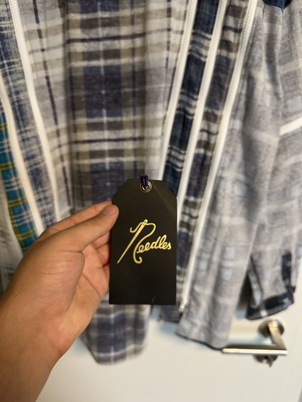 Needles Rebuild by Needles 7 cit Flannel blue white one size fit big Size US L / EU 52-54 / 3 - 10 Thumbnail