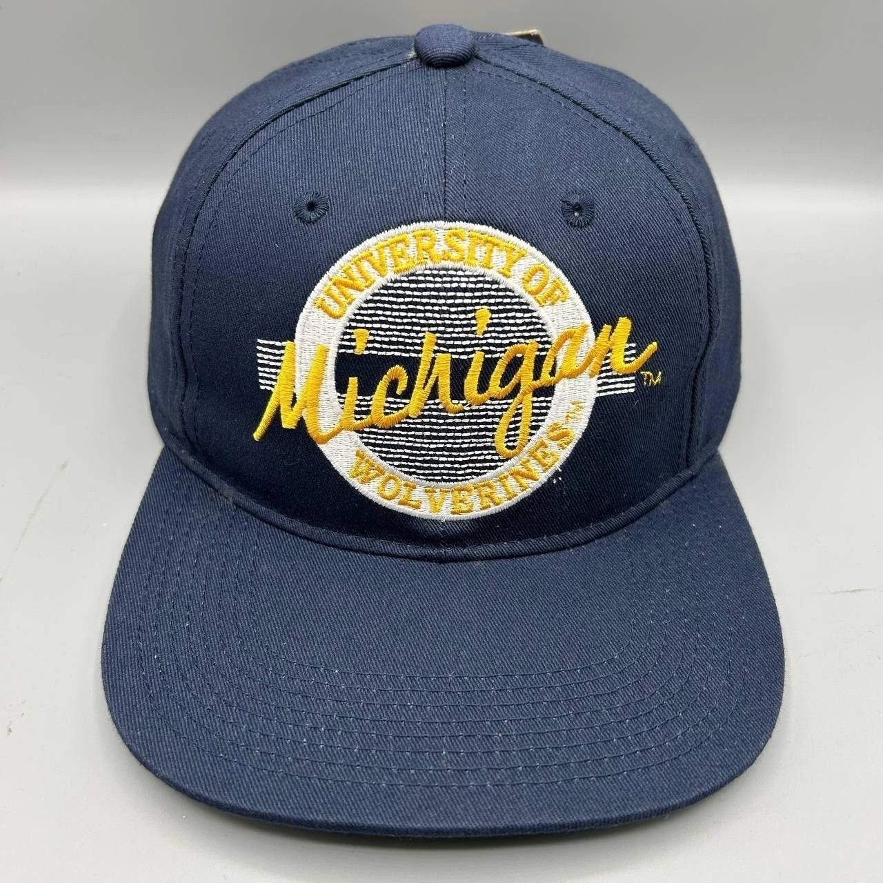The Game Michigan Wolverines Hat Men Blue Green NCAA Snap Back Cotton Size ONE SIZE - 1 Thumbnail