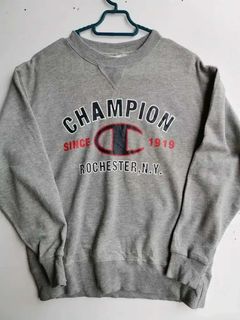 Men's Champion Gray Rochester Red Wings Jersey Long Sleeve T-Shirt