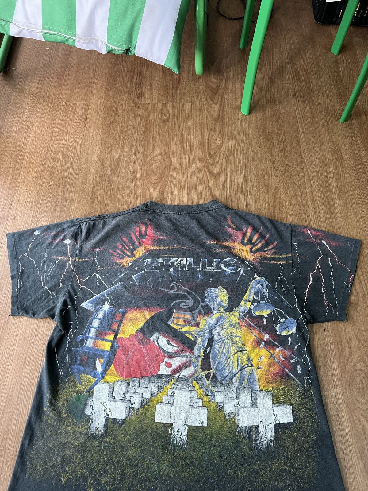 Metallica Vintage 90’s Metallica boxy 1991 All Over Print AOP rare tee Size US XL / EU 56 / 4 - 2 Thumbnail