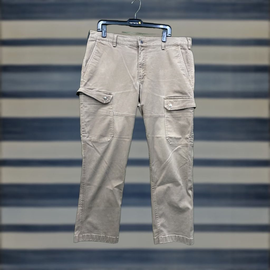 Vintage Duluth Trading 40 Grit Cargo Pants Mens 38x30 Brown Slim Fit Workwear Utility Size US 38 / EU 54 - 1 Thumbnail