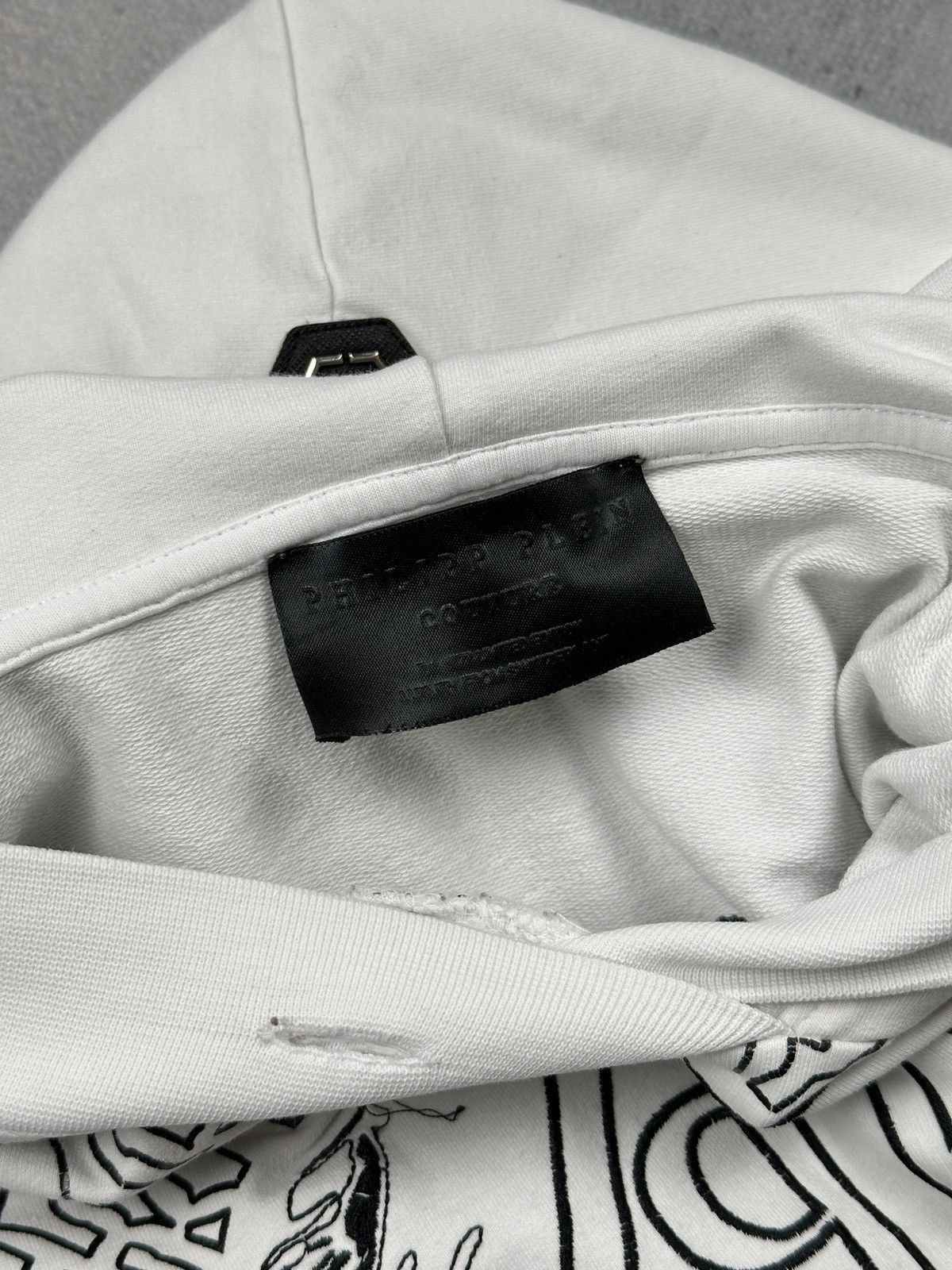 Philipp Plein Philipp Plein Couture White Skull Hoodie Longline Graphic Size US S / EU 44-46 / 1 - 13 Thumbnail
