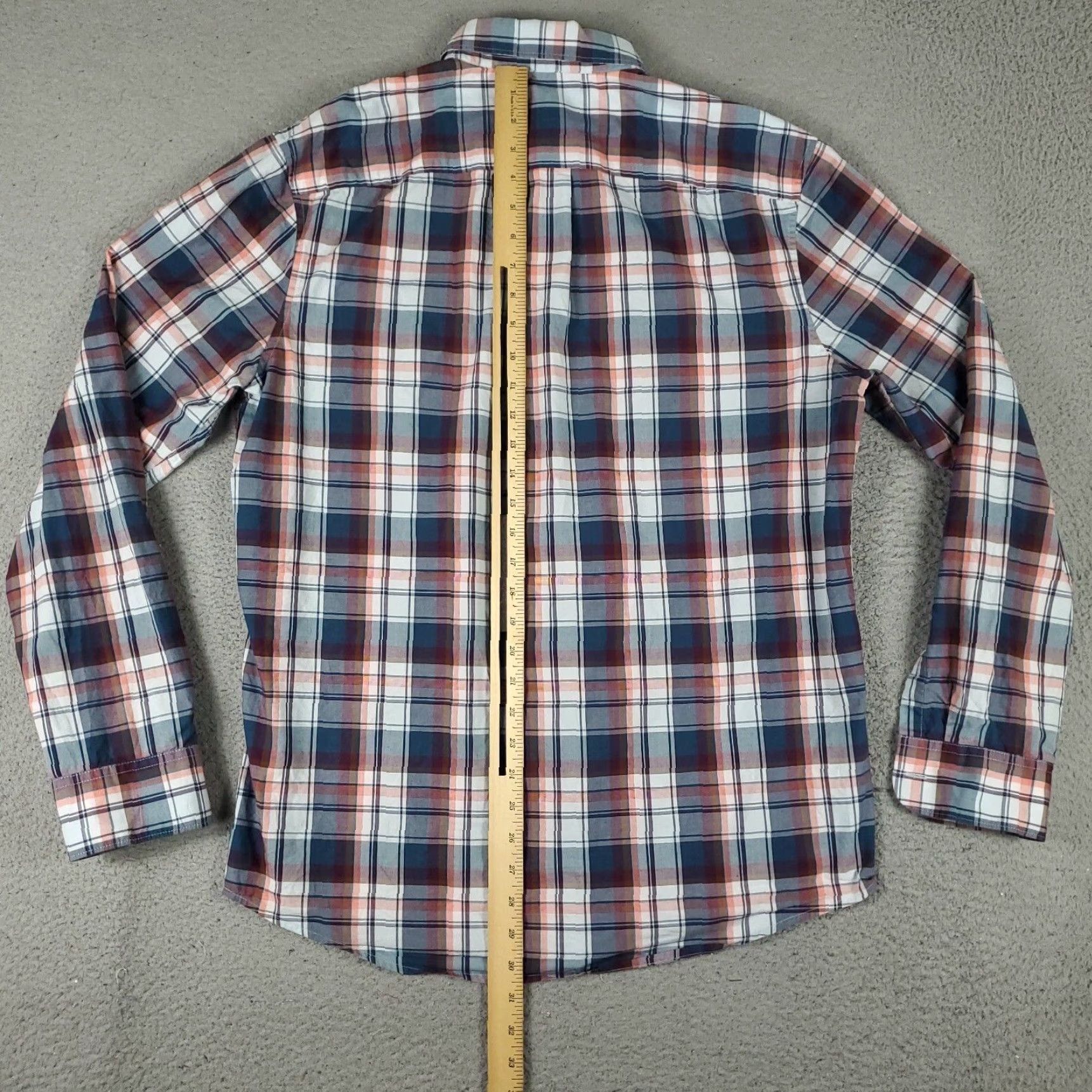 Original Penguin Original Penguin Blue Plaid Casual Button-Up Shirt Mens Large Long Sleeve Size US L / EU 52-54 / 3 - 3 Thumbnail