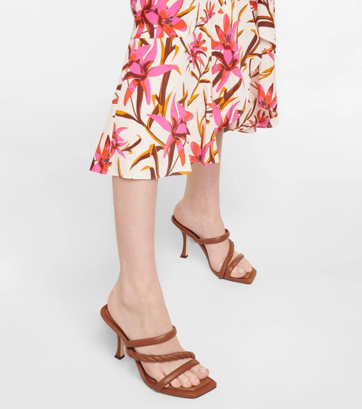 Jimmy Choo o1y0326 Mules in Brown Size US 9 / IT 39 - 3 Thumbnail