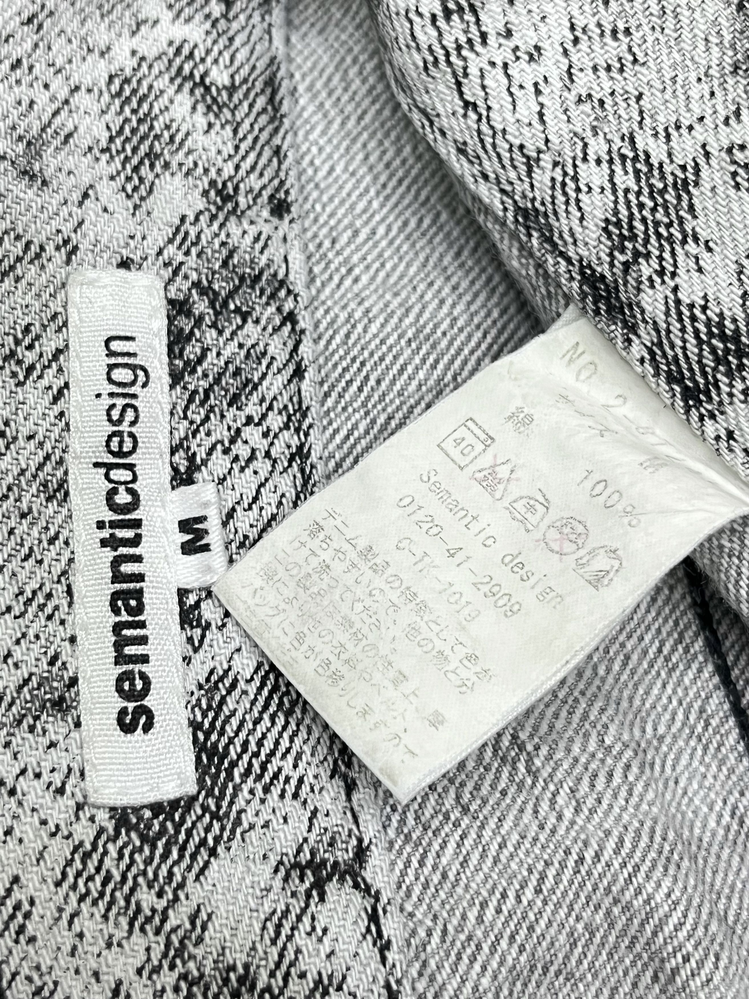 semanticdesign Vintage Semantic Design Snake Skin Flare Jeans Rare Asia M Size US 27 - 10 Thumbnail