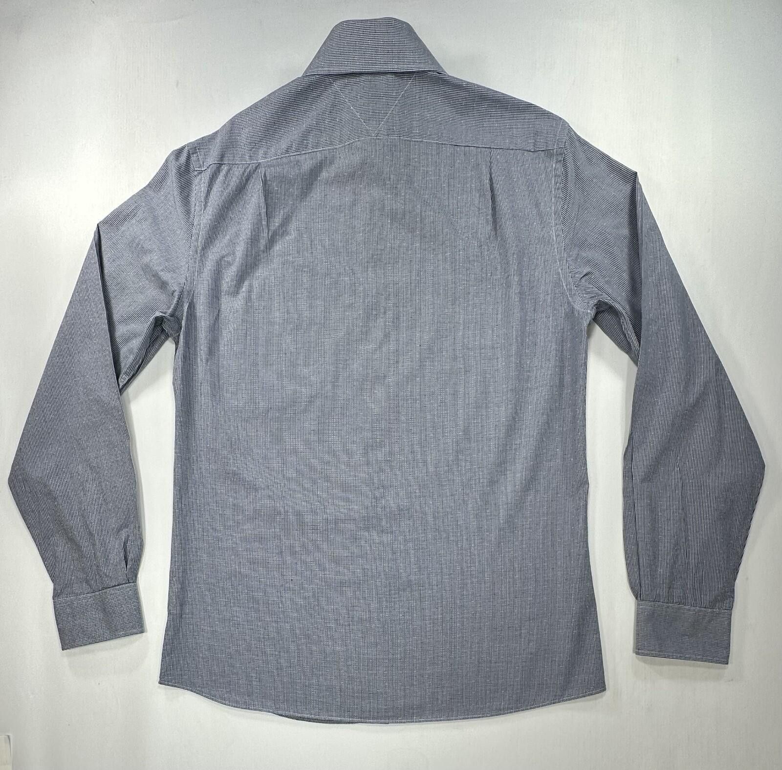 Tommy Hilfiger Tommy Hilfiger Check Slim Button-Up Blue Mens M 15.5/34-35 Size US M / EU 48-50 / 2 - 2 Thumbnail