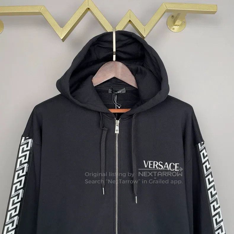 Versace Versace Zippered hooded sweatshirt Size US XXL / EU 58 / 5 - 4 Thumbnail