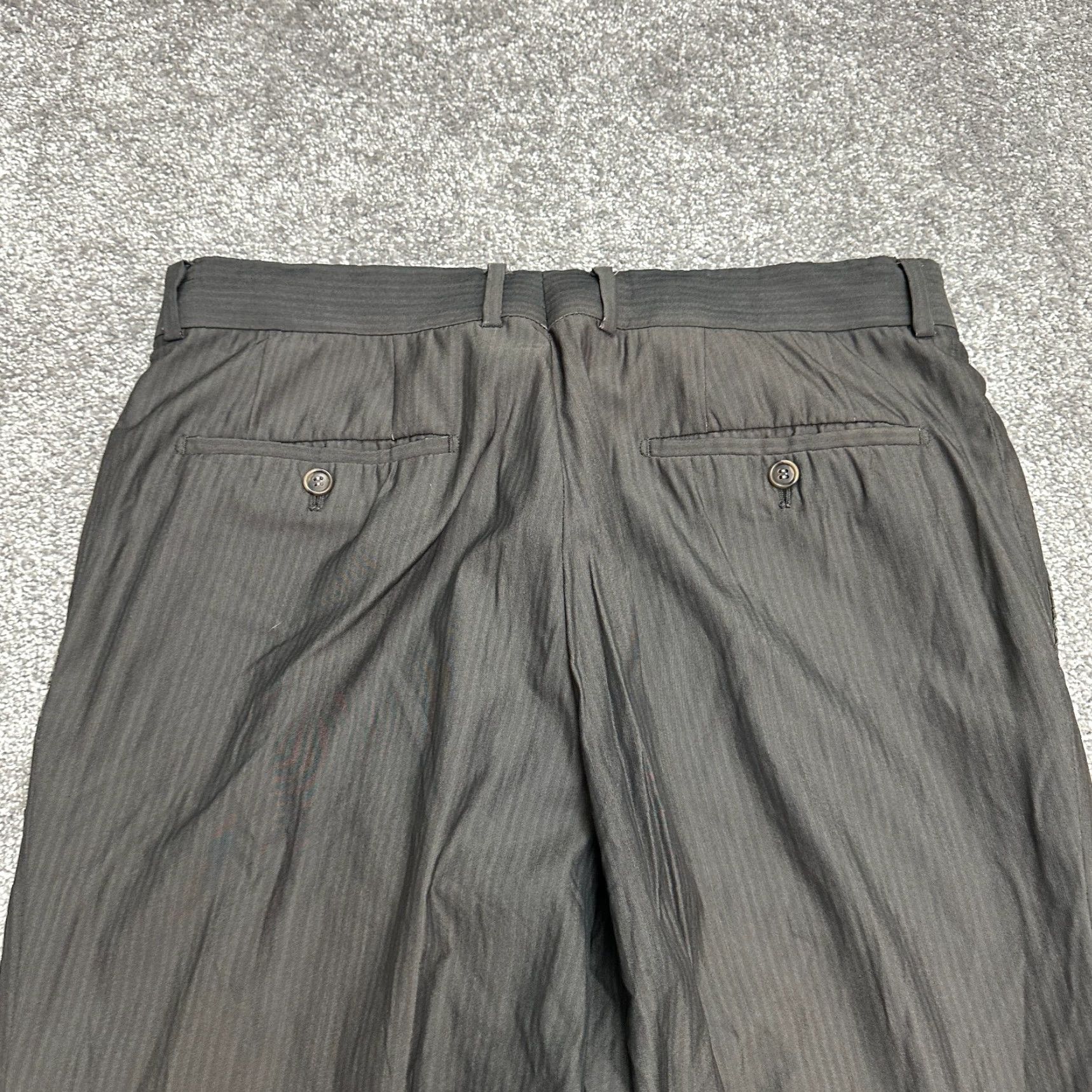 Hugo Boss Hugo Boss Dress Pants Mens 34x34 Gray Straight Flat Front Workwear Business Dress Pants Size US 34 / EU 50 - 4 Thumbnail