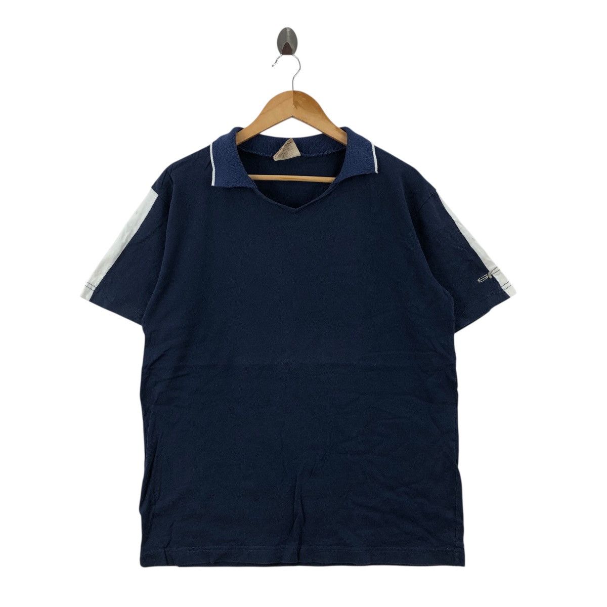Split Vintage 90s SPLIT Skateboard Collar Tee Size L Size US L / EU 52-54 / 3 - 1 Thumbnail