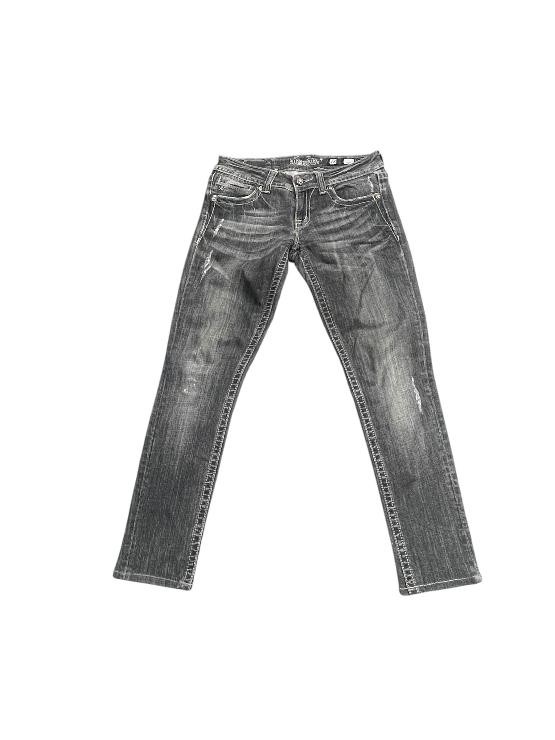 If Six Was Nine Miss Me Skiny Distresed Denim Size 30" / US 8 / IT 44 - 1 Thumbnail