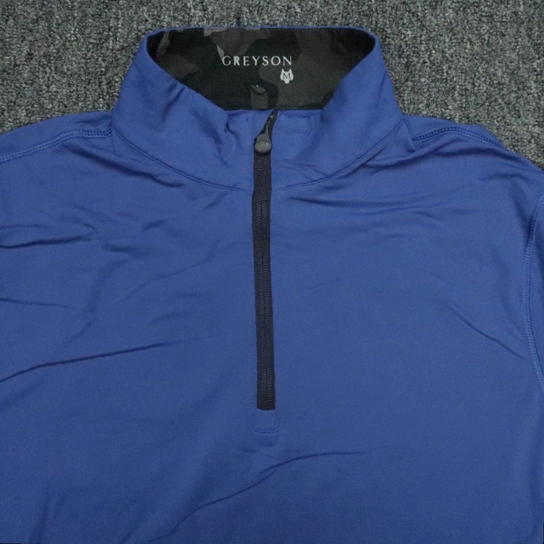 Vintage Greyson Pullover Men's Medium Blue Tate Performance Quarter Zip Dallas National Size US M / EU 48-50 / 2 - 2 Thumbnail