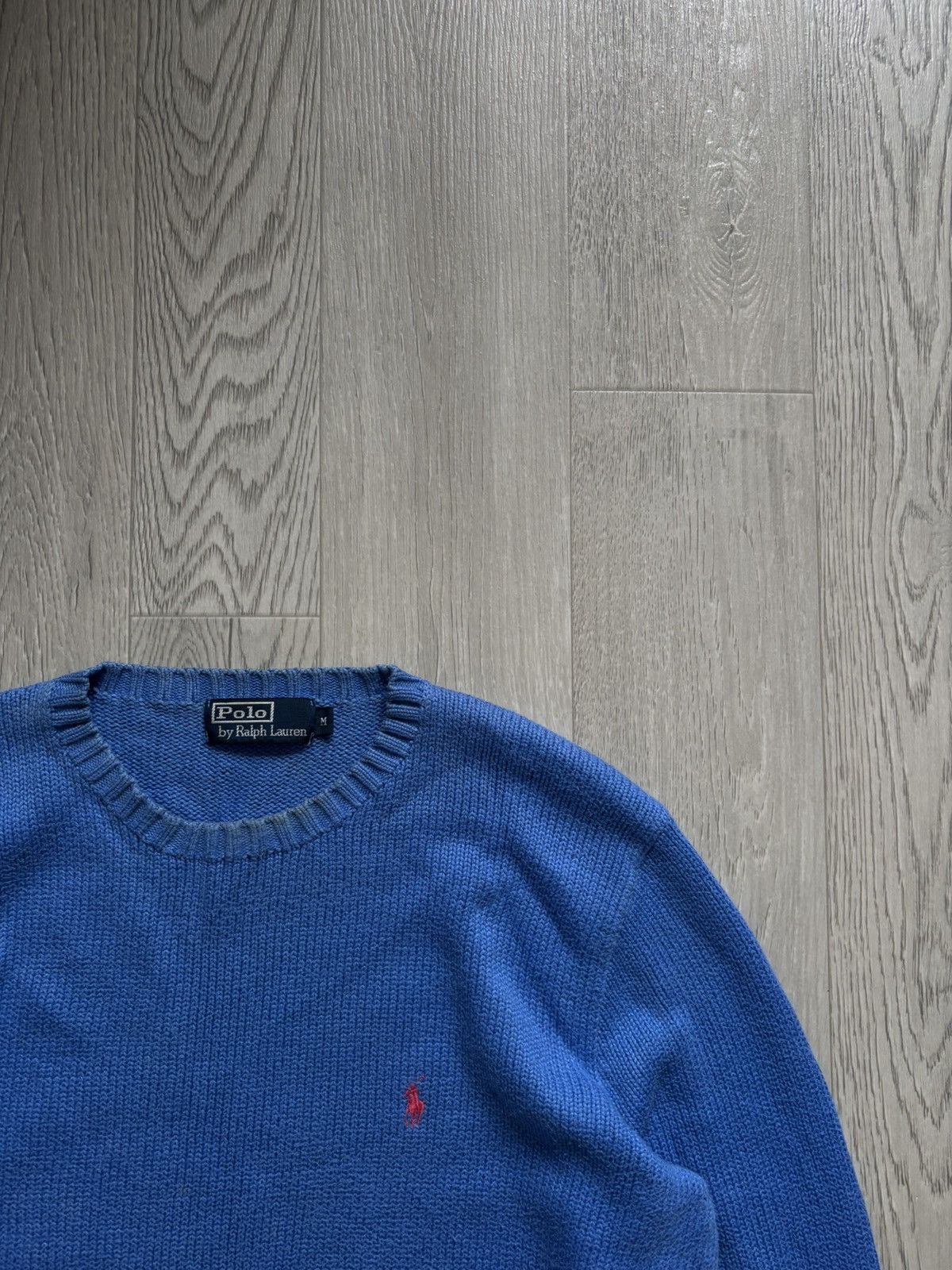 Polo Ralph Lauren × Vintage Vintage Polo Ralph Lauren Sweater Orange Logo Size US M / EU 48-50 / 2 - 2 Thumbnail