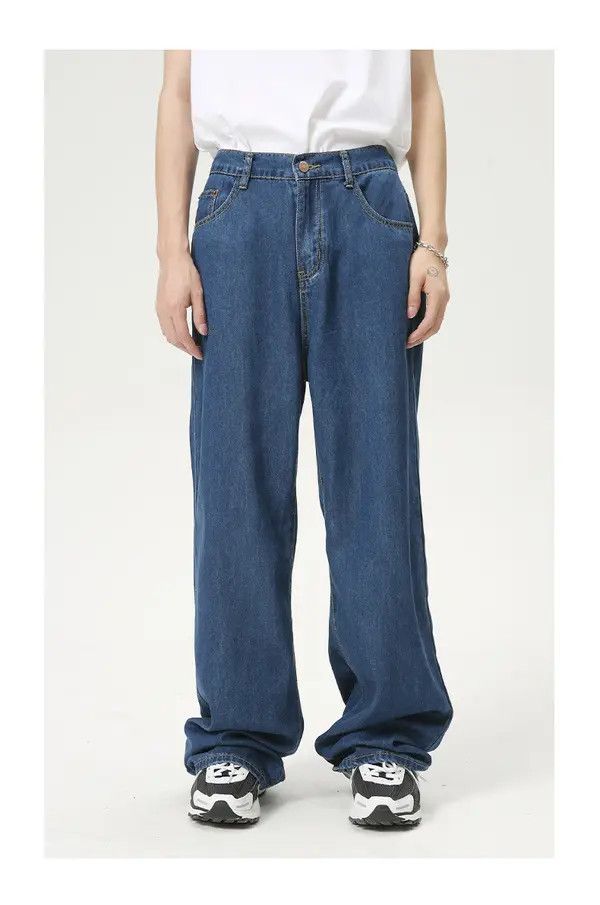Japanese Brand Atsuko x Chie Loose straight elastic waist casual jeans Size US 32 / EU 48 - 1 Thumbnail