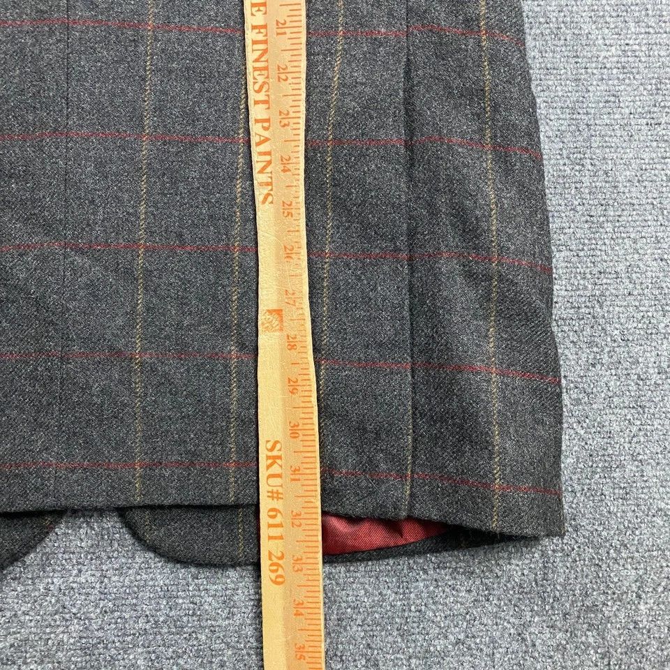 Other Samuel Windsor Blazer Men's 40L Window Pane Check 100% Wool Size 40L - 5 Thumbnail