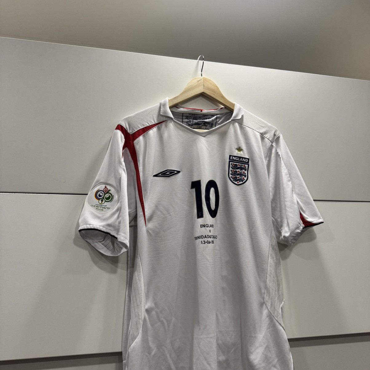Umbro Umbro 2006 World Cup England VS Trinidad Owen Soccer Jersey Size US XL / EU 56 / 4 - 7 Thumbnail