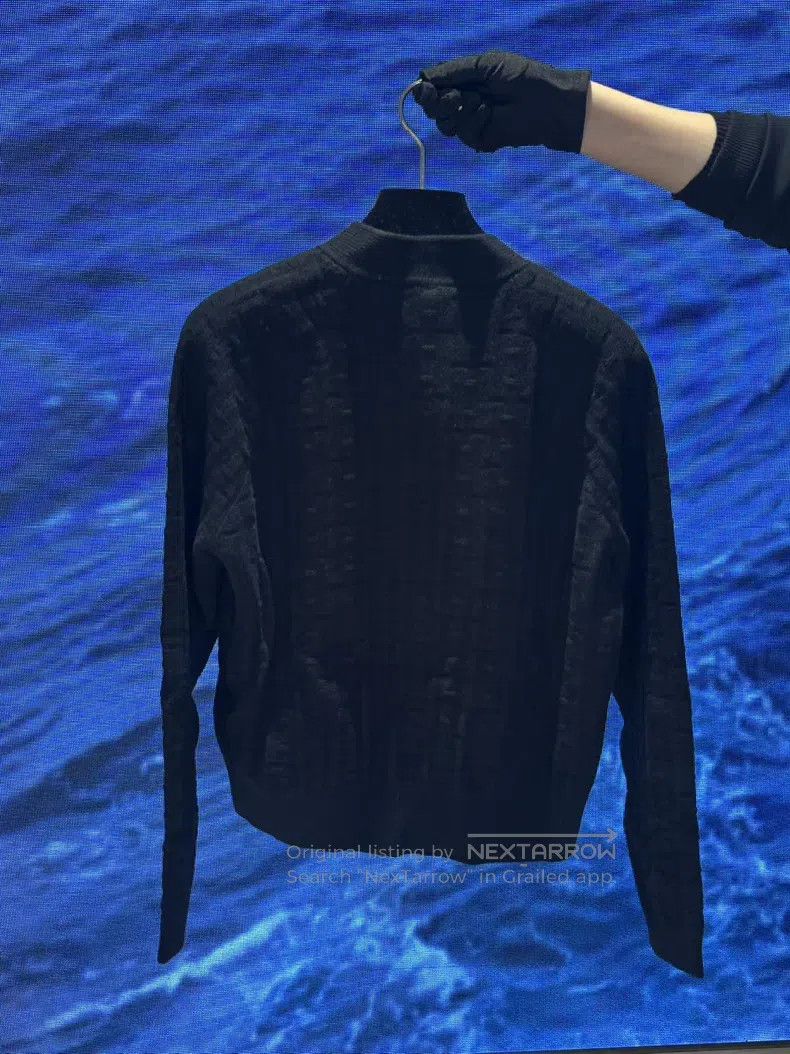 Hermes Hermes Knitted Cardigan Sweater Black Size XXS / US 00 / IT 34 - 2 Thumbnail
