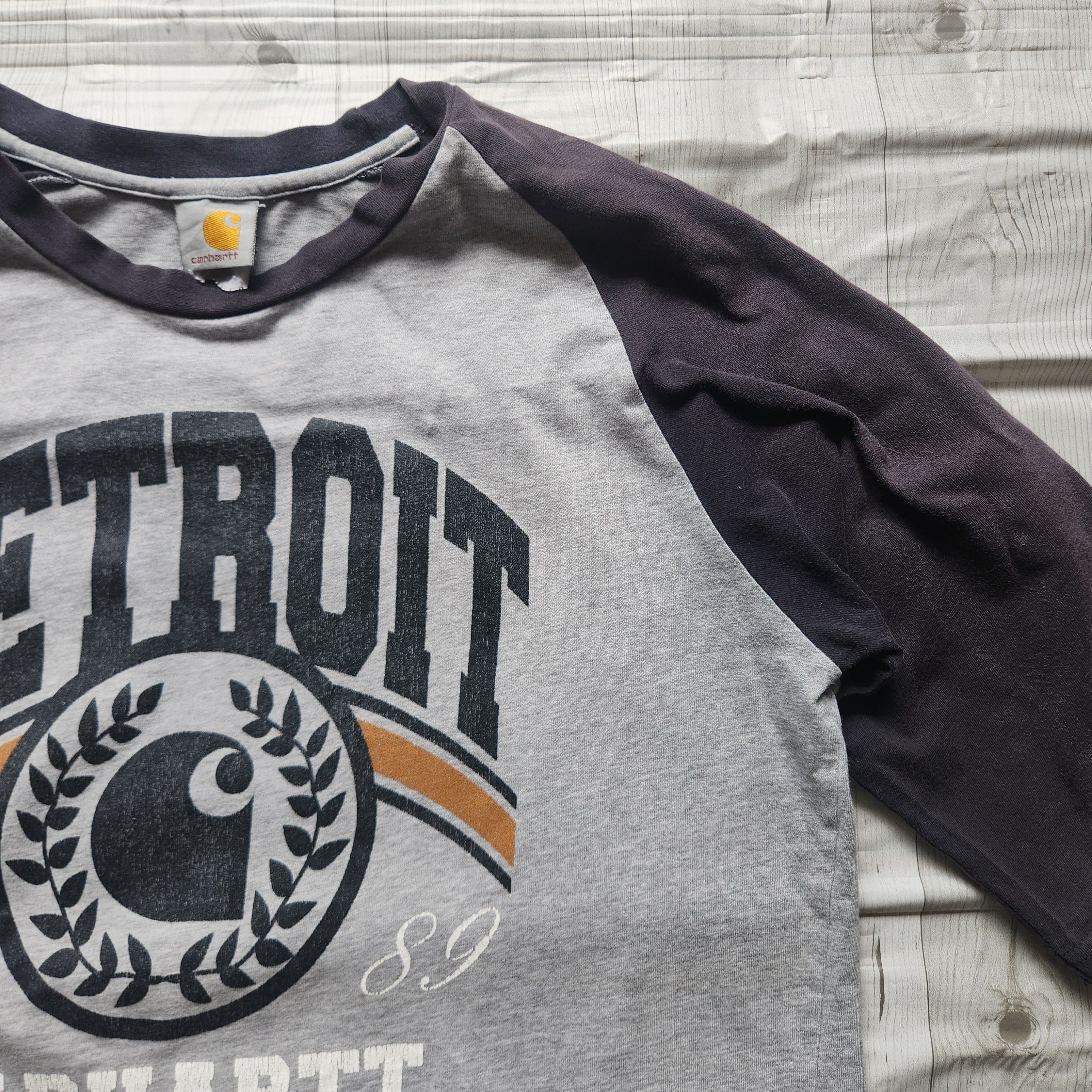 Carhartt × Vintage Vintage Carhartt Detroit Raglan TShirt Size US M / EU 48-50 / 2 - 4 Thumbnail