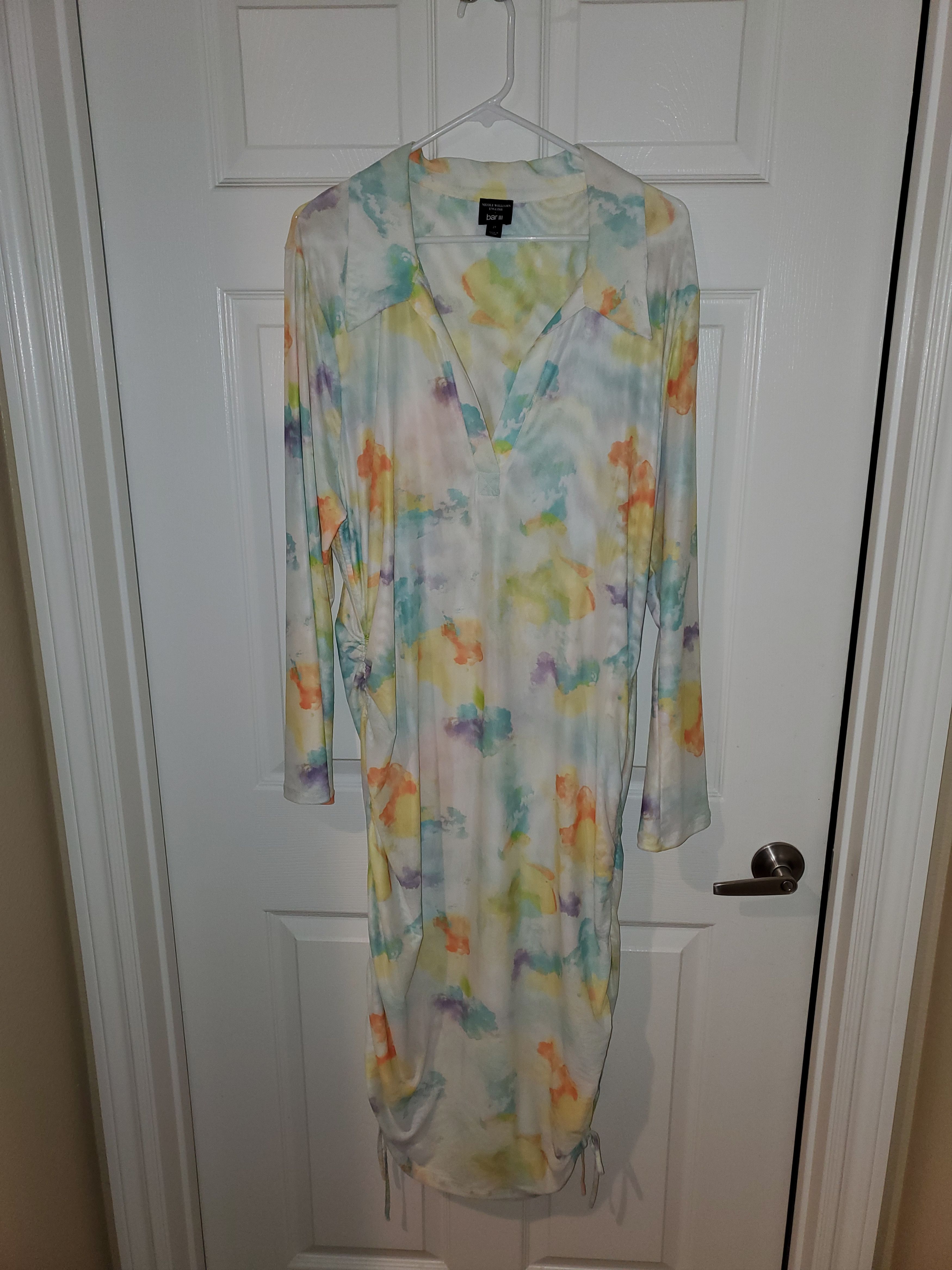 Bar III Bar lll plus size watercolor tie-dye dress from Macy's Size XXL / US 16-18 / IT 52-54 - 2 Thumbnail