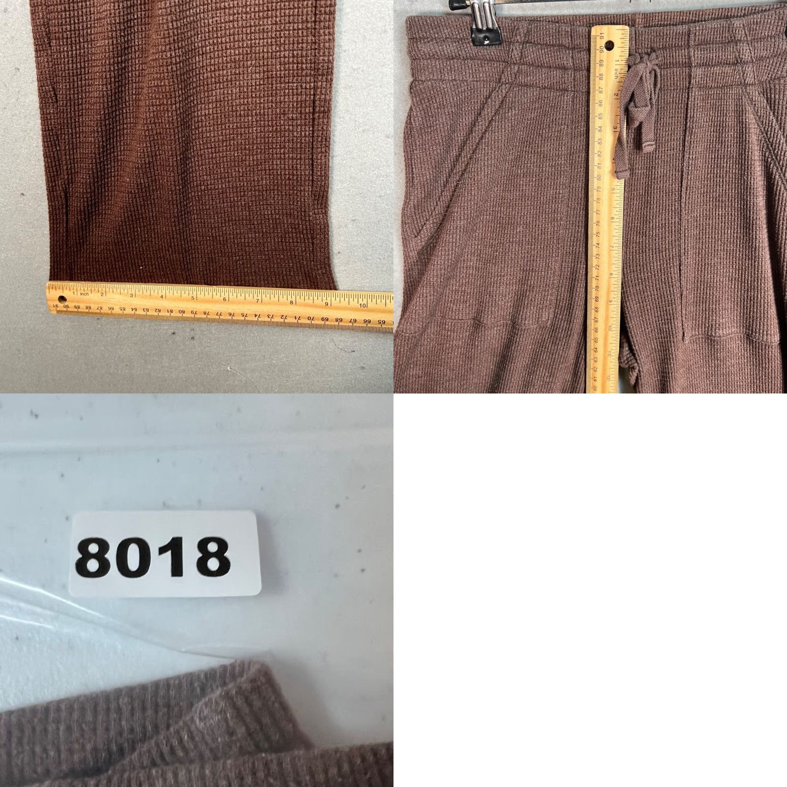TNA Tna Womens Brown Ribbed Knit Lounge Pants XS Wide Leg Shirt? Size 26" / US 2 / IT 38 - 8 Thumbnail
