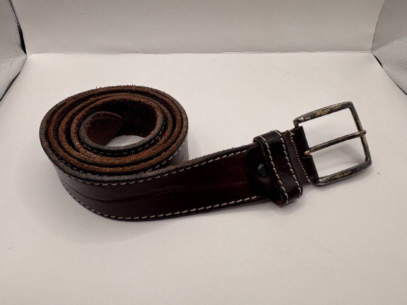 Vintage Vintage Italian Dark Brown Leather Belt INTENSO by Beluno Size ONE SIZE - 1 Thumbnail