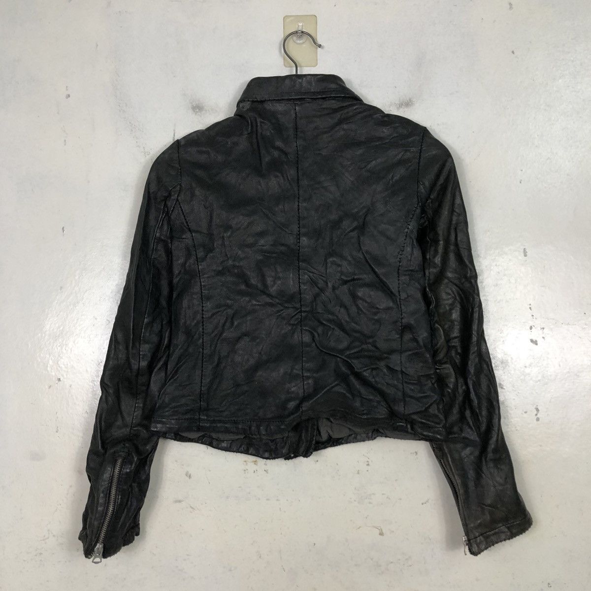 Japanese Brand 📌Cropped Biker Leather Jacket Rose Bud Bondage Size US M / EU 48-50 / 2 - 10 Thumbnail