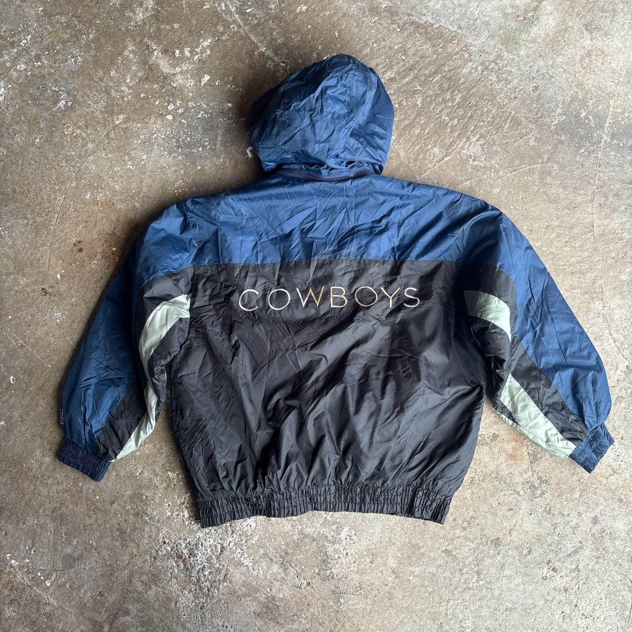 Pro Player 90s Dallas Cowboys NFL American Pro Sports Hooded Jacket ⭐️ Size US L / EU 52-54 / 3 - 7 Thumbnail