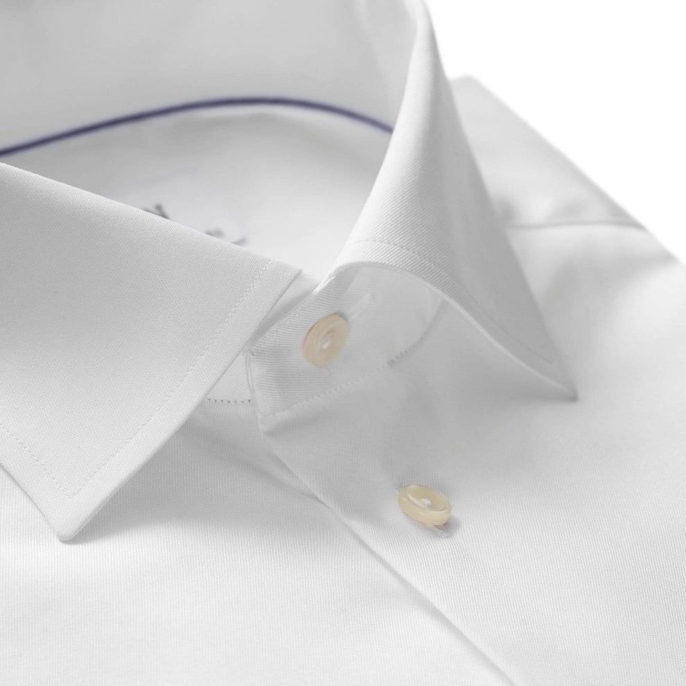 Eton Eton Signature Twill White Dress Shirt- Slim Fit Size US S / EU 44-46 / 1 - 13 Thumbnail