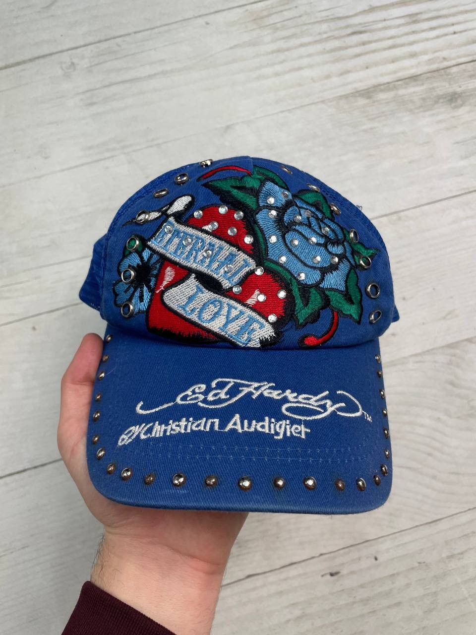 Ed Hardy Ed Hardy by Christian Audigier Eternal Love Cap Hat Y2K Size ONE SIZE - 2 Thumbnail