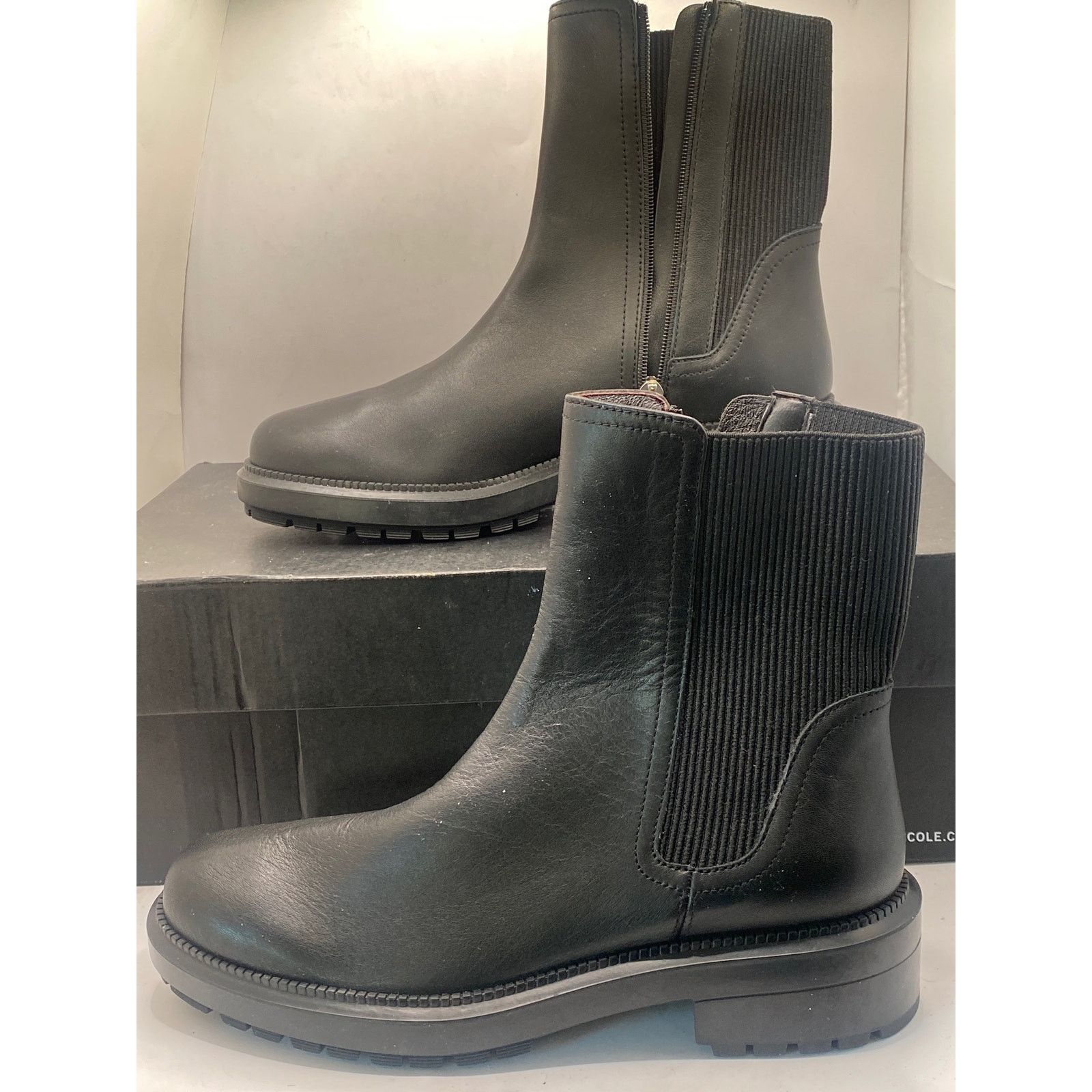 Aquatalia Aquatalia Boots Women 7, Lauda Black Leather Size US 7 / IT 37 - 4 Thumbnail