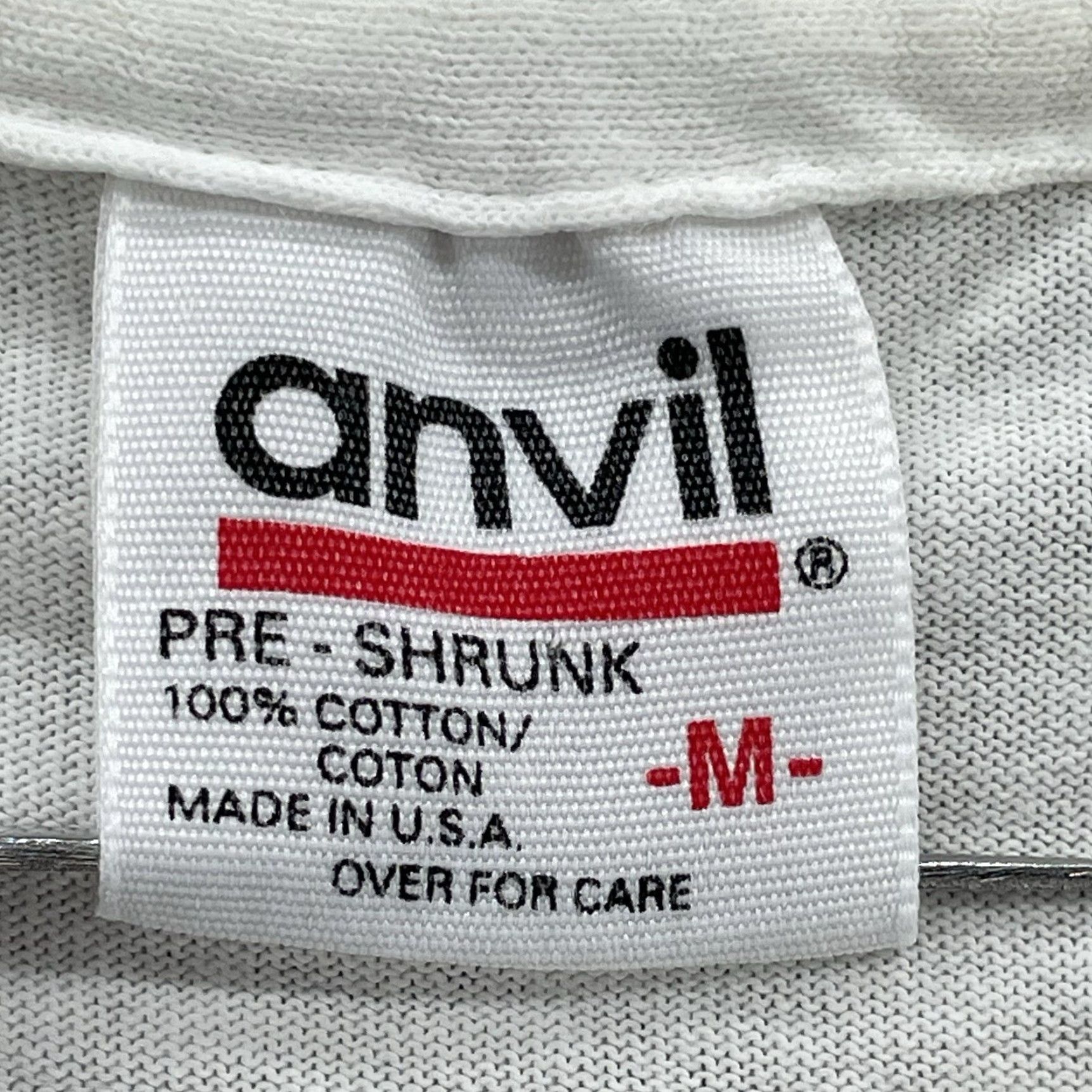 Anvil VINTAGE Looney Tunes T-Shirt Mens Medium Taz Policeman White 1994 90s Graphic Print Single Stitch USA Shirt Mens Size US M / EU 48-50 / 2 - 5 Thumbnail