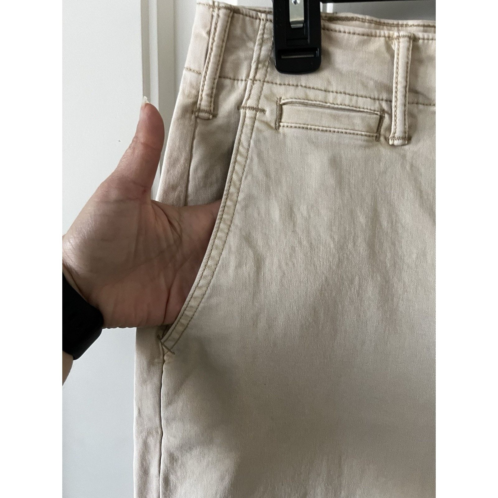 Gap High Rise Khaki Pants Button Closure Slacks Chinos 4 Pockets Size 27" / US 4 / IT 40 - 3 Thumbnail