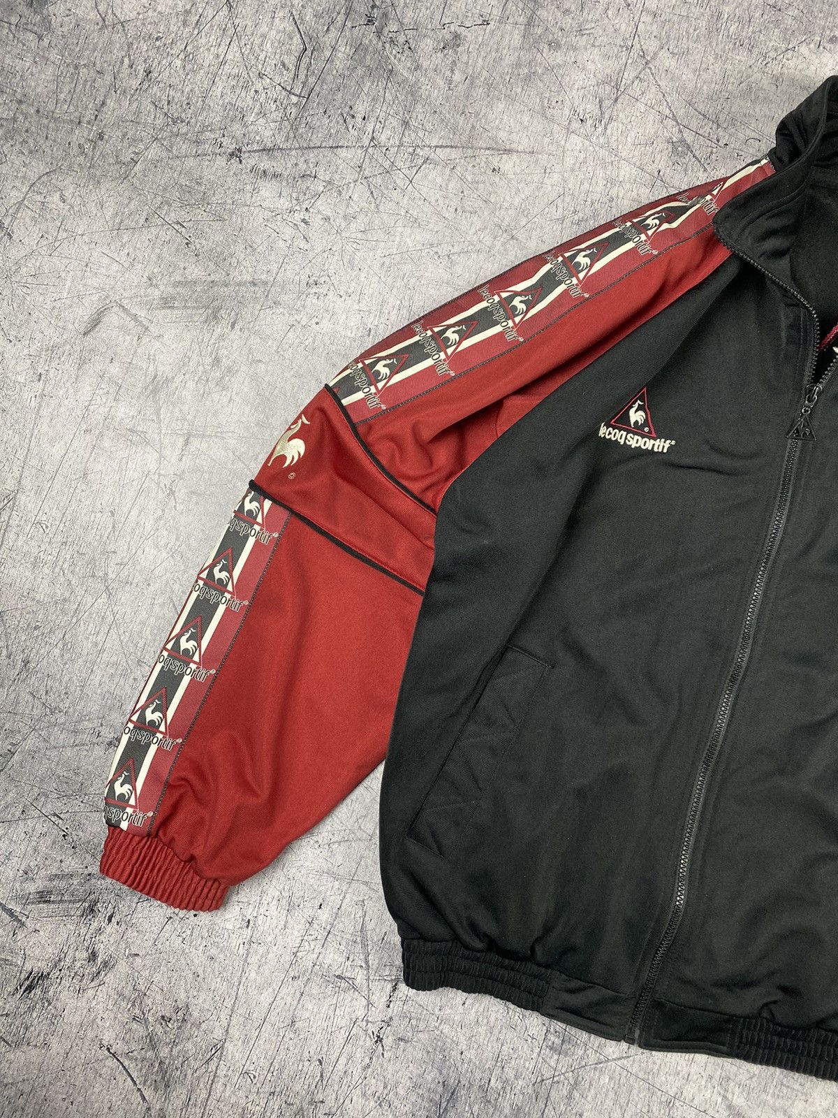 Le Coq Sportif Vintage Le Coq Sportif Big Logo Windbreaker Jacket Size US L / EU 52-54 / 3 - 3 Thumbnail