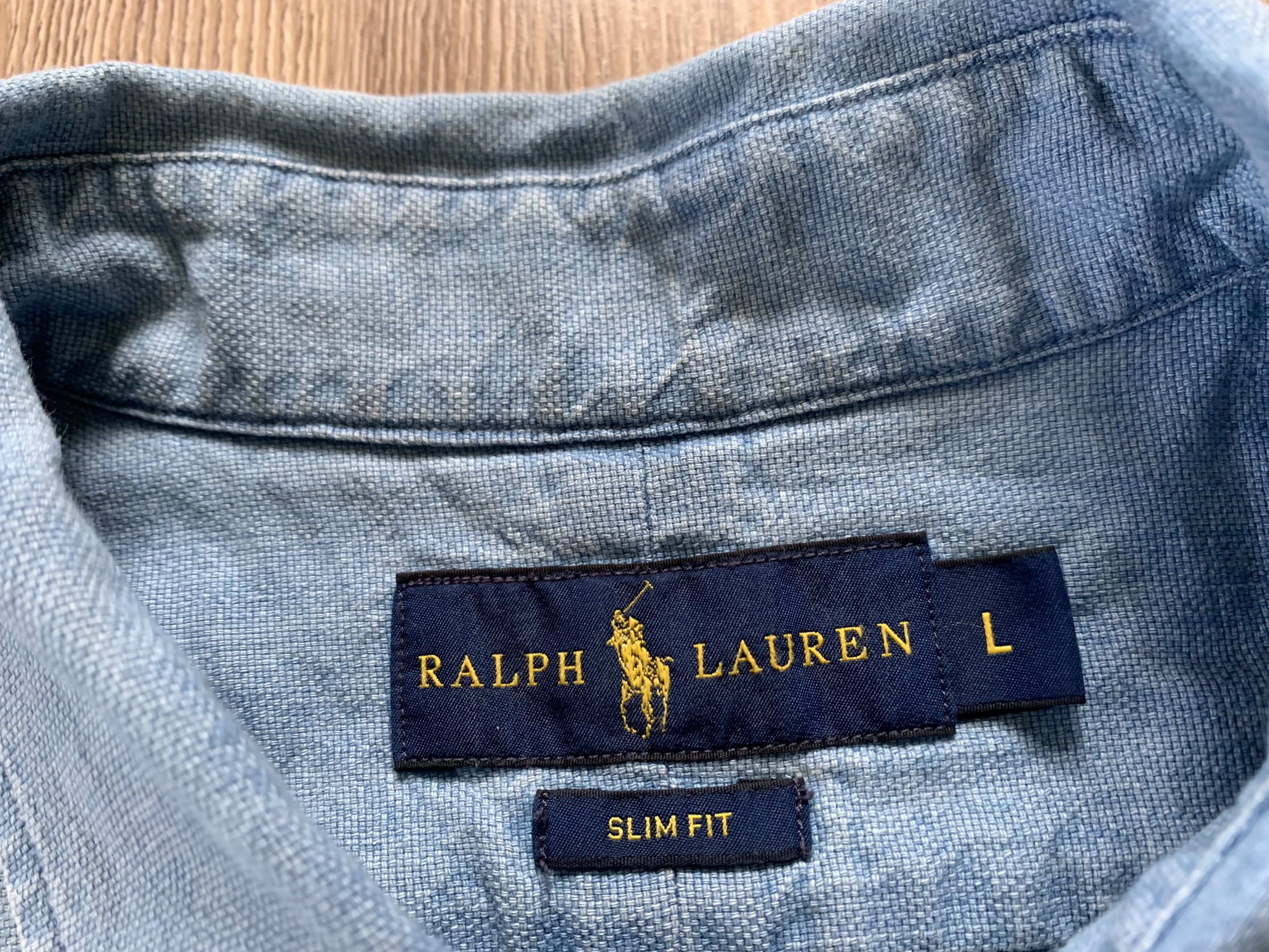 Polo Ralph Lauren Polo Ralph Lauren Slim Fit Blue Cotton Shirt Button Down Size US L / EU 52-54 / 3 - 6 Thumbnail