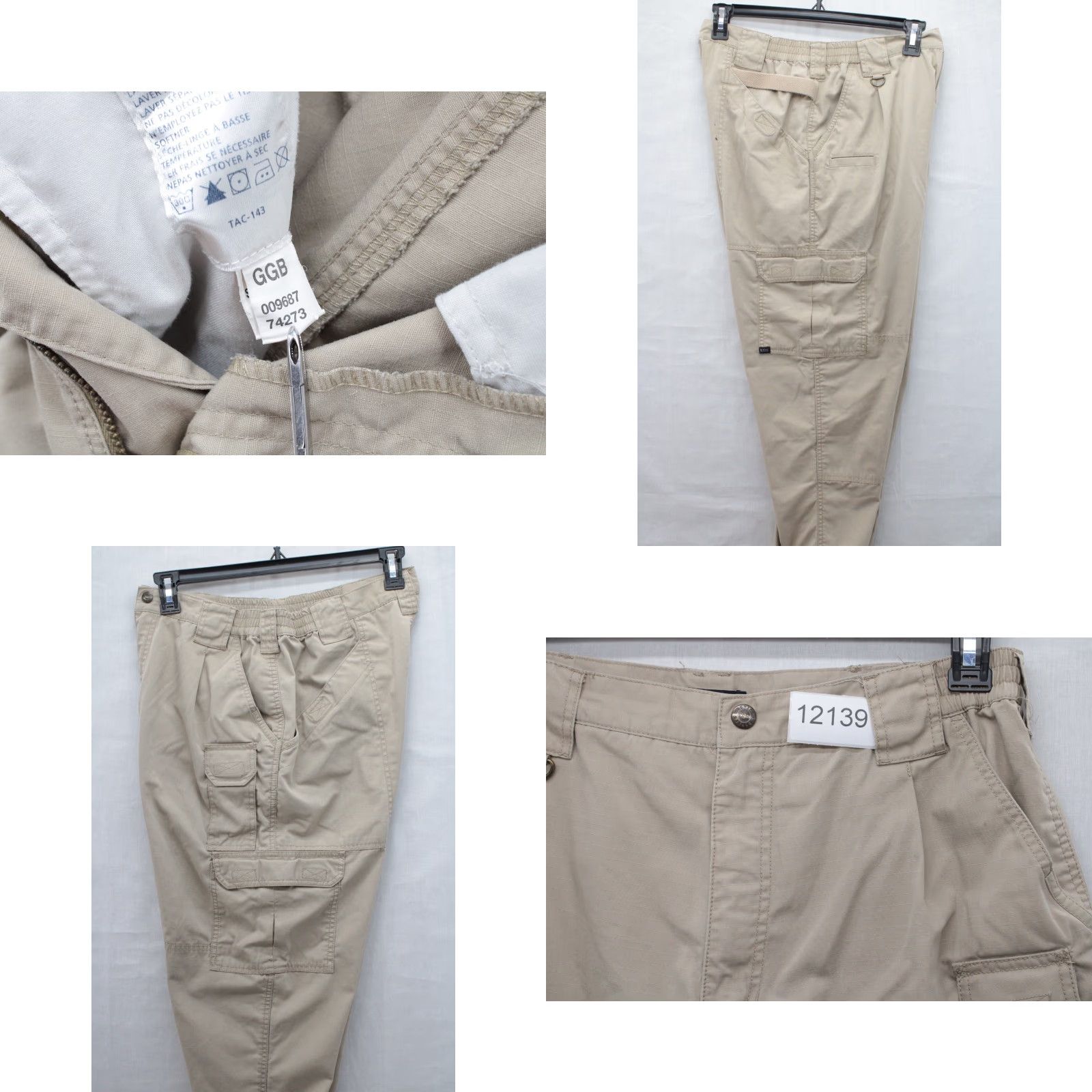 Vintage VINTAGE 5.11 Tactical Pro Cargo Pants Men 36 Beige Ripstop Army USA Cargo Pocket Regular Waist 36 Inseam 29 Size US 36 / EU 52 - 9 Thumbnail
