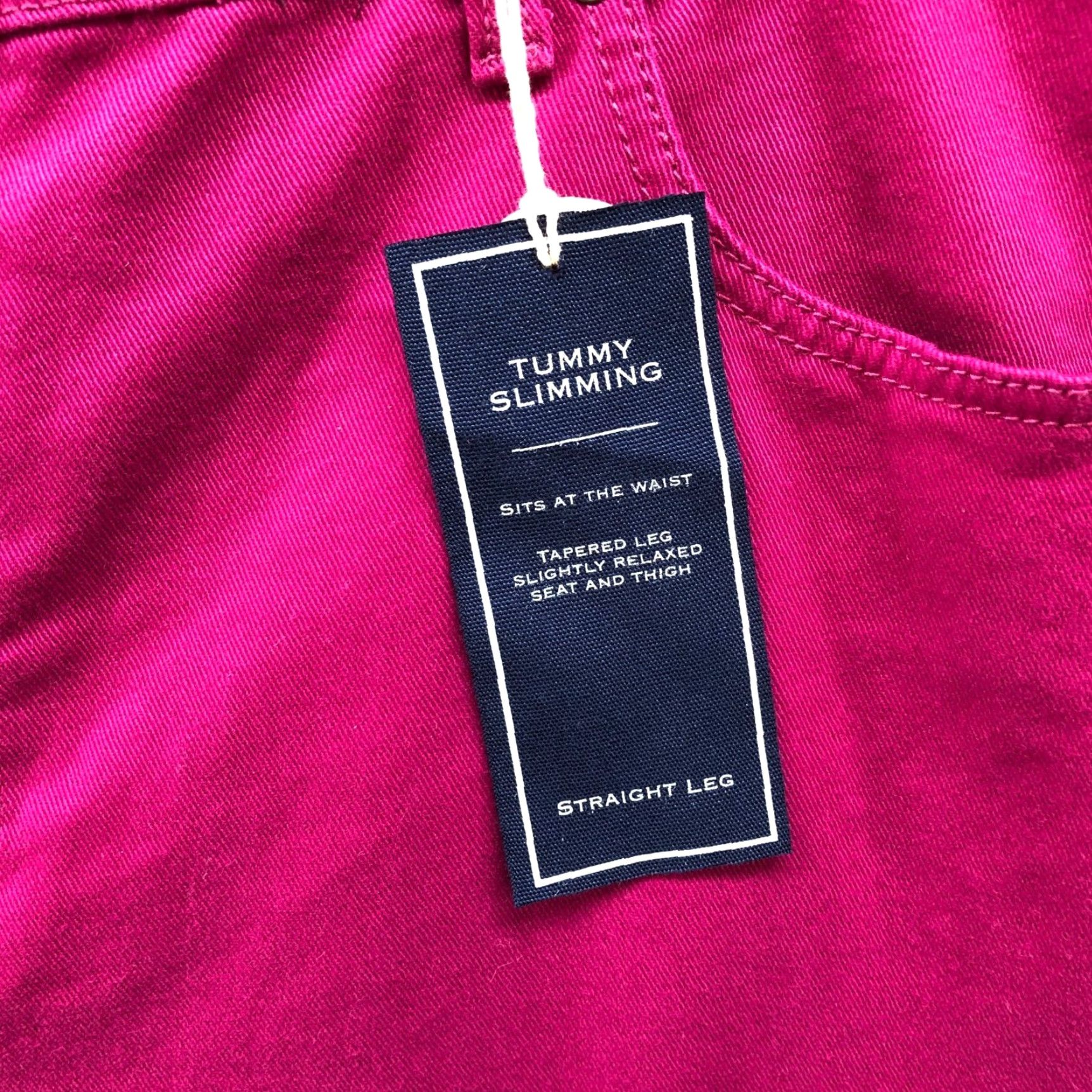 Charter Club Charter Club Jeans Ladies 20W Pink Slimming High Rise 5-Pocket Cotton Denim NWT Straight Leg Womens Jeans Size 42" / US 20 - 6 Thumbnail