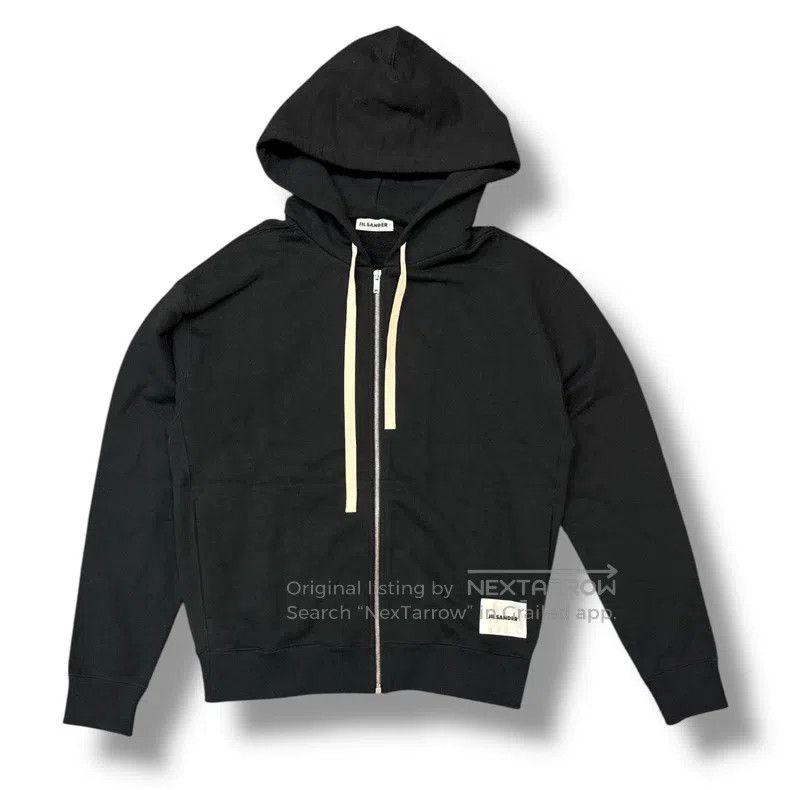 Jil Sander Drawstring Zip-Up Hoodie