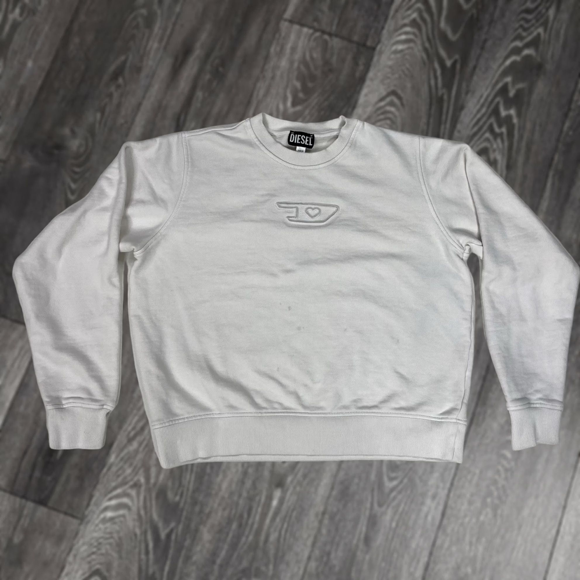 Diesel VINTAGE Diesel Sweatshirt Women Medium White F-Reggy-D-Foil Size M / US 6-8 / IT 42-44 - 1 Thumbnail