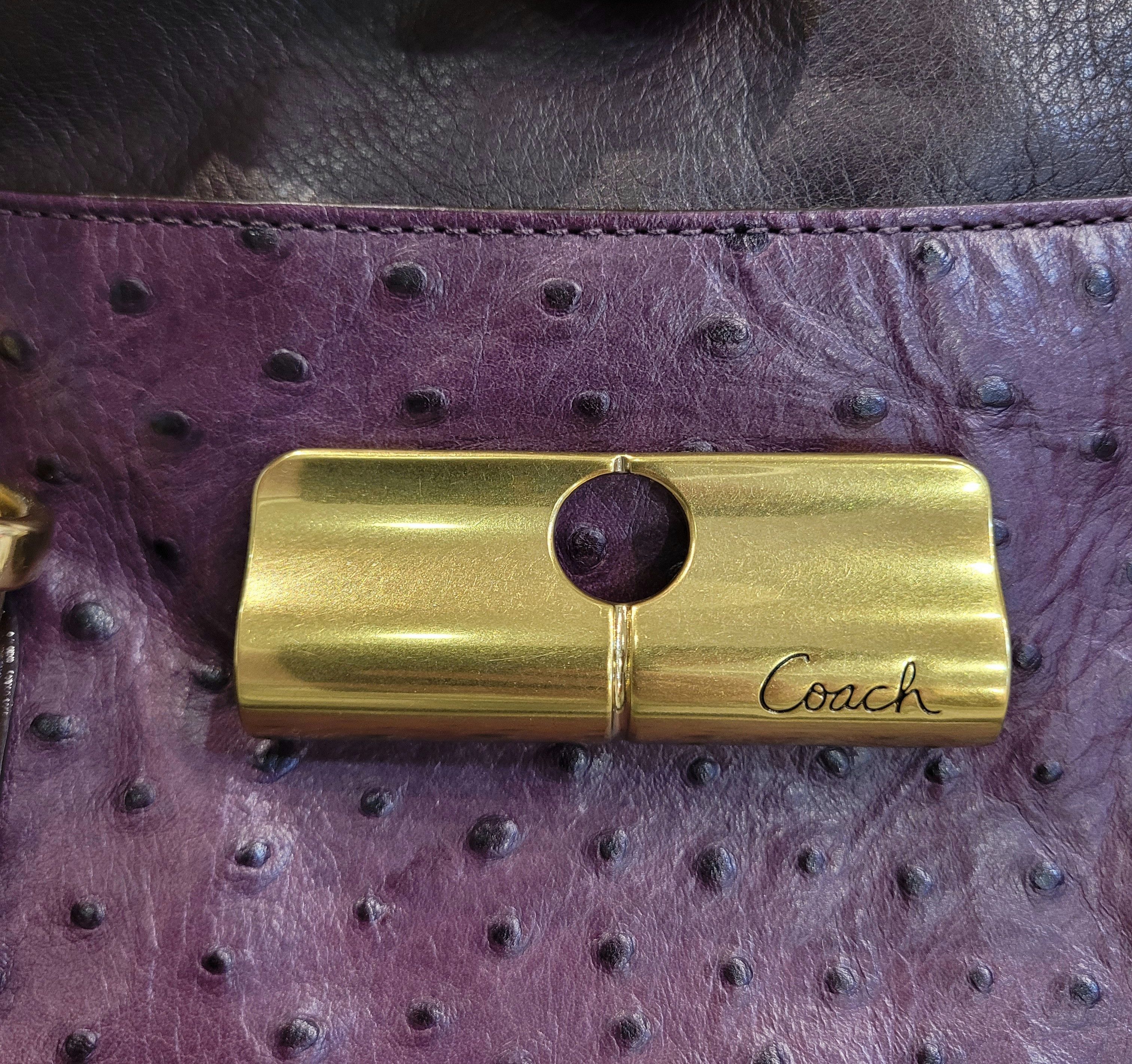 Coach Coach Kristin Spectator Ostrich Embossed Leather Satchel Size ONE SIZE - 17 Thumbnail