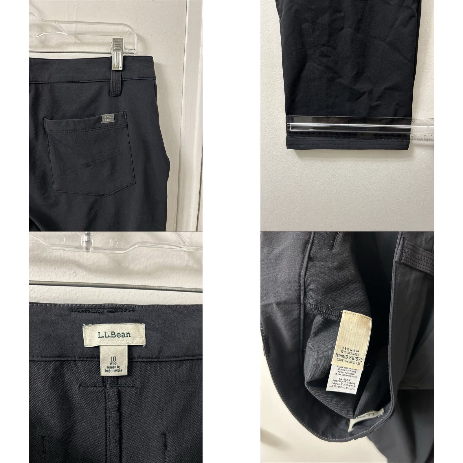 Vintage VINTAGE: No LL Bean Vista Camp Pants Womens 10 Black Cargo Hiking Outdoor Stretch 510673 Size 32" / US 10 / IT 46 - 8 Thumbnail