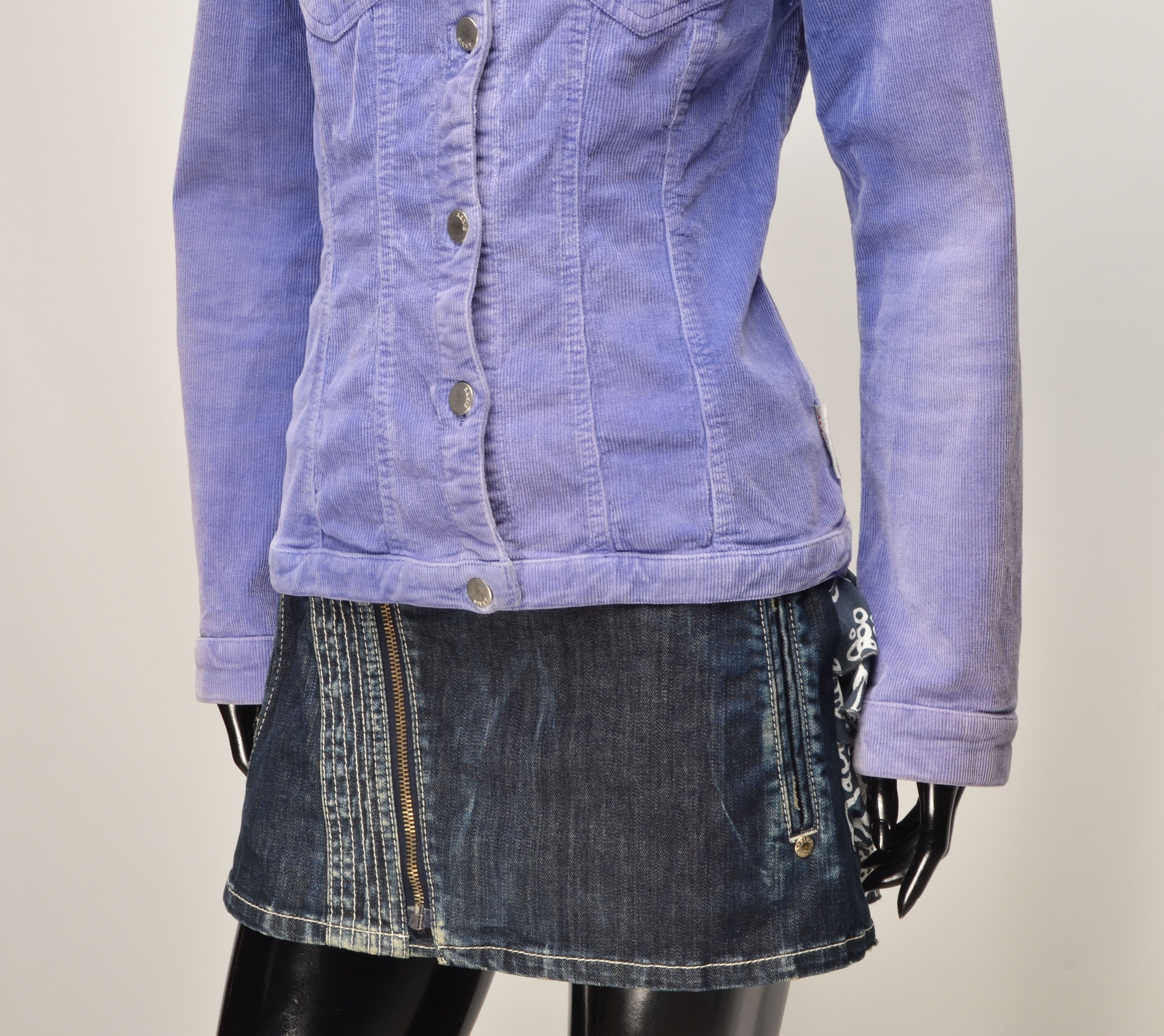 Miss Sixty Vintage Miss Sixty Y2K Corduroy Purple Jacket Size M / US 6-8 / IT 42-44 - 3 Thumbnail
